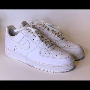 Nike Air Force 1 Low '07 Triple White Sneakers 315122-112 Men's Size 11.5  2020